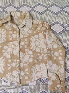 Floral Print Button-Down Shirt