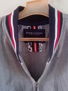Grey Bomber Jacket