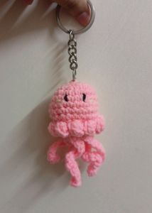 Crochet Octopus Keychain Or Charm🦑