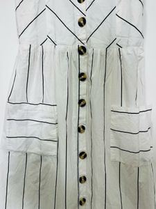 Striped Button-Down Sundress
