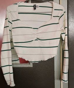 Striped Crop Top
