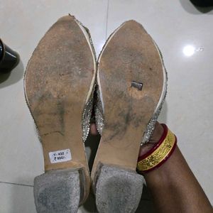 Embellished Glass Heel