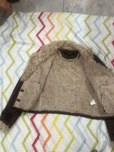 Brown Faux Fur Jacket
