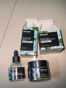 Quench Skincare Set. Serum And Moisturizer