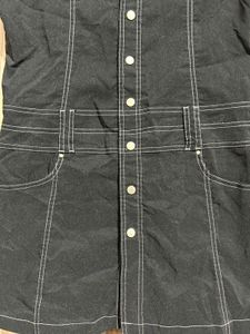 Black Denim Shortdress
