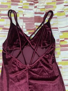 Maroon Dress