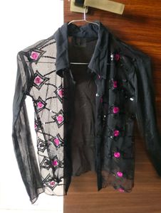 Net Partywear Shrug