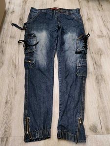Ma133 Route Denim Cargo 8 Pocket Waist 34