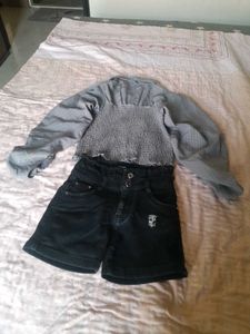 Cute Top and Shorts Set