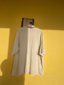 White Fancy Shirt With Two Pocket