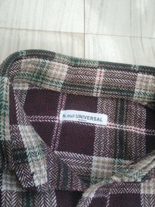 A Beautifully Crafted Korean Burgundy Shacket