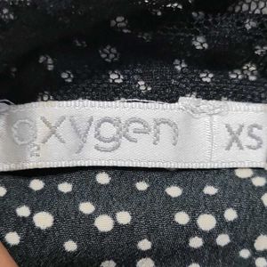 Polka Dot Mesh Top