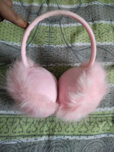 Pink Fluffy Earmuffs