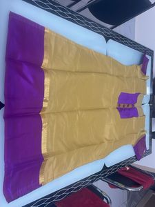 Mustard And Violet Kurthi