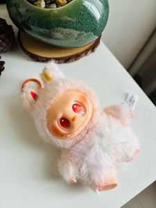 Trending Pink Labubu With Reddish Eyes