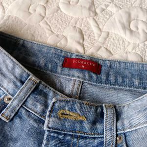 Denim Low waist Short