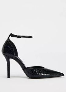 🖤 ✨ ZARA Heeled Shoes with Ankle Strap