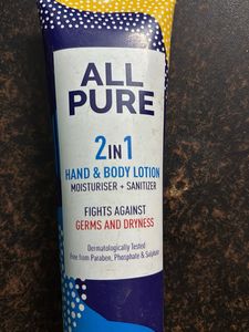 All Pure 2in1 Santitizer Lotion