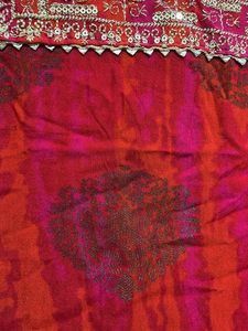 Red-White kurta Set