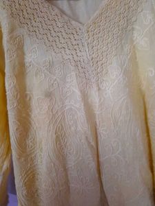 Yellow Embroidered Tunic