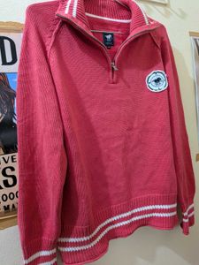 Polo sylt Red Knit Pullover Sweater
