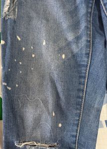 Distressed Denim Jeans