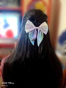 Iridescent Hair Bow