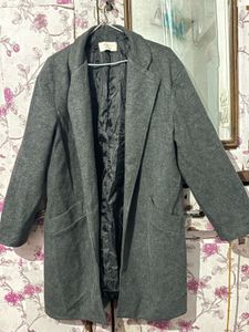 Elegant Gray Long Coat