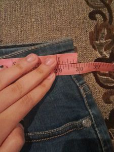 MAX Denim Skirt with Ruffle Ripped Design, Size -S