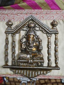 Beautiful Carving Hanging Mettalic Ganesh