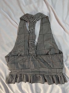 Bralette Check Pattern Top