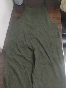 Green Cotton Dungaree