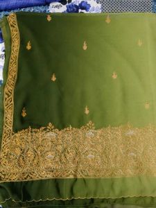 Elegant Green Saree