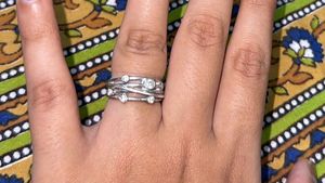 Beautiful 925 Silver Ring With Stones