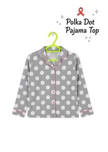 Polka Dot Grey pajama top 🩶