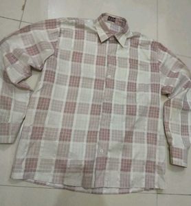 checked pattern men off white shirts