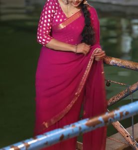 Semi Crushed Saree