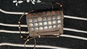 Boho Beaded Crochet Purse