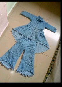 Denim Two-Piece Set