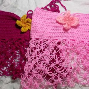 Crochet Flower Crop Top