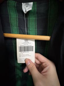 Green Checkered Co-ord Dress