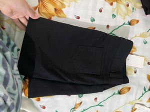 Black Denim Skirt