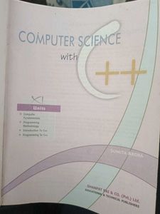 Computer Science with C++ Sumita Arora