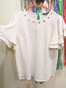 White Bell Flared Top