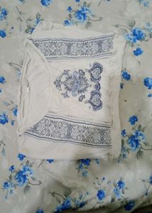 Boho Chic White Embroidered Top