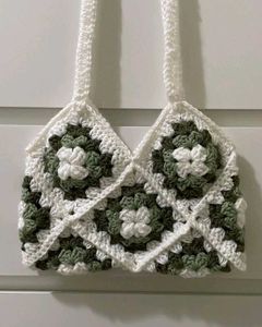 Crochet Granny Square Tote Bag