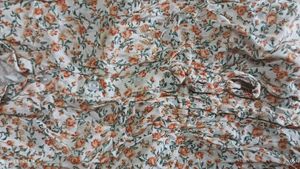 Floral Dress With Bottom Up. Trendy