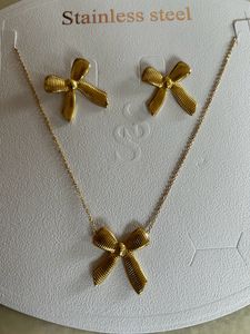 Anti Tarnish Chain And Earring Combo