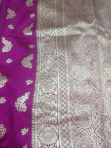 Elegant Purple Banarasi Silk Saree