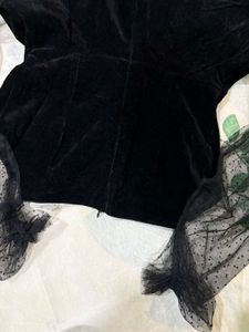 BLACK Velvet Party Dress